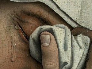 Detail from Descent from the Cross, Rogier van derWeyden 