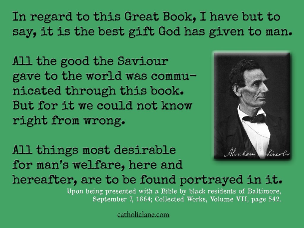 Abraham Lincoln on the Bible