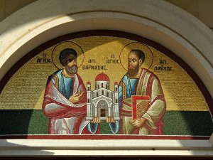 Mosaic of Sts. Paul and Barnabas, Nicosia, Cyprus