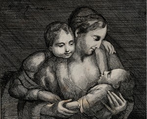 Breastfeeding mother and children