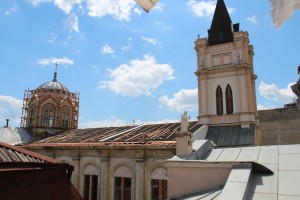 The cathedral of Odessa under repair; ACN photo