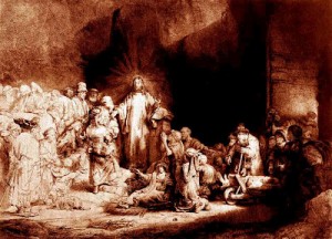 Jesus in Judea Rembrandt