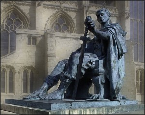 Statue of Constantine in York, England