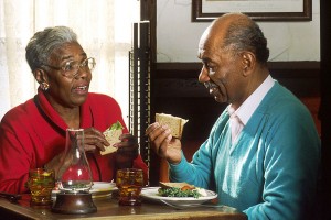 Couple Eating Lunch