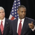 Michigan's governor Rick Snyder and Detroit's emergency manager Kevyn Orr