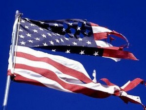 Divided America Flag