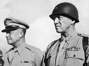 Gen. Dwight D. Eisenhower and Lt. Gen. George S. Patton