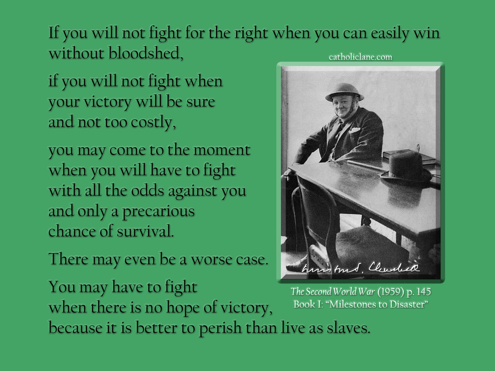 Fight for the Right - Churchill