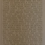Gettysburg Address at Lincoln Memorial