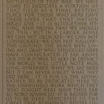 Gettysburg Address at Lincoln Memorial