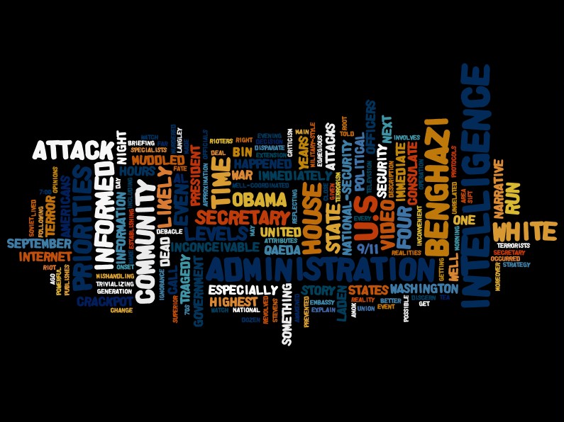 Intelligence and National Security Priorities Wordle