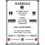 Marriage – 2 Sexes – 2 Persons