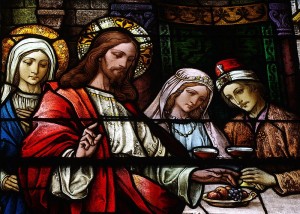 The Wedding at Cana, clerestory window, St. Bernard Church, Burkettsville, OH