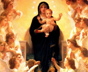 Mary with Jesus and Angels