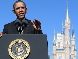 Obama Disney Castle