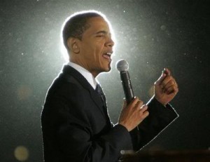 Obama with halo