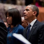 Obamas in Church - Sunday, January 20, 2013