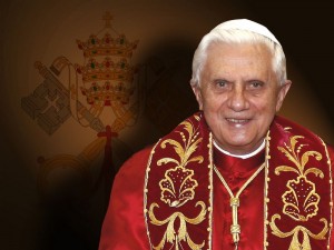 Pope Benedict XVI with Coat of Arms