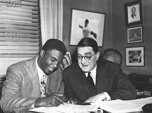 Jackie Robinson and Branch Rickey