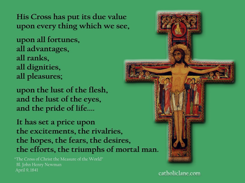 The Cross of Christ the Measure of the World