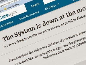 The Trainwreck: Obamacare System Down