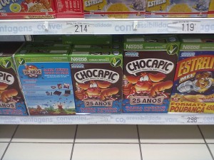 cereal boxes