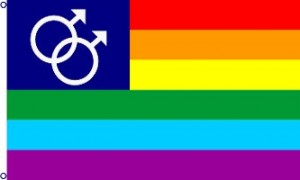 double mars gay pride flag