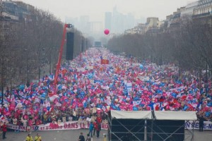 A pro-marriage rally in France in March.