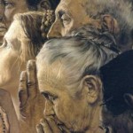 Detail from Norman Rockwell's Freedom of Worship, Saturday Evening Post, February 27, 1943