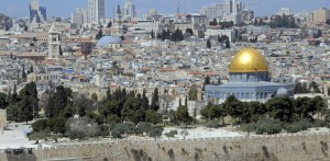 DOME OF THE ROCK SEEN FROM MOUNT OF OLIVES