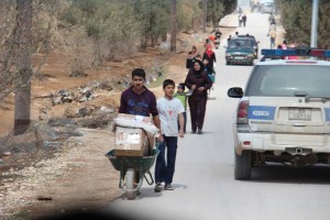 ACN photo: Refugees entering Jordan