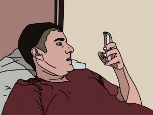 man-using-phone-cartoon