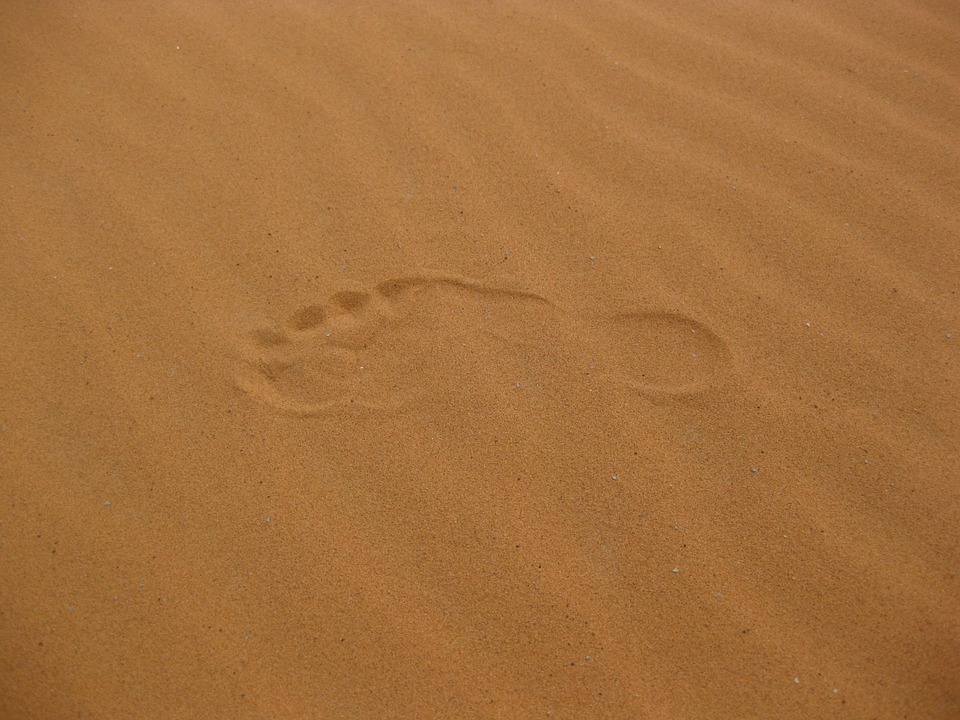 sand footprint