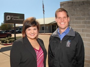 Abby Johnson and Shawn Carney