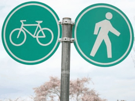 Traffic Sign - Bicycle / Pedestrian